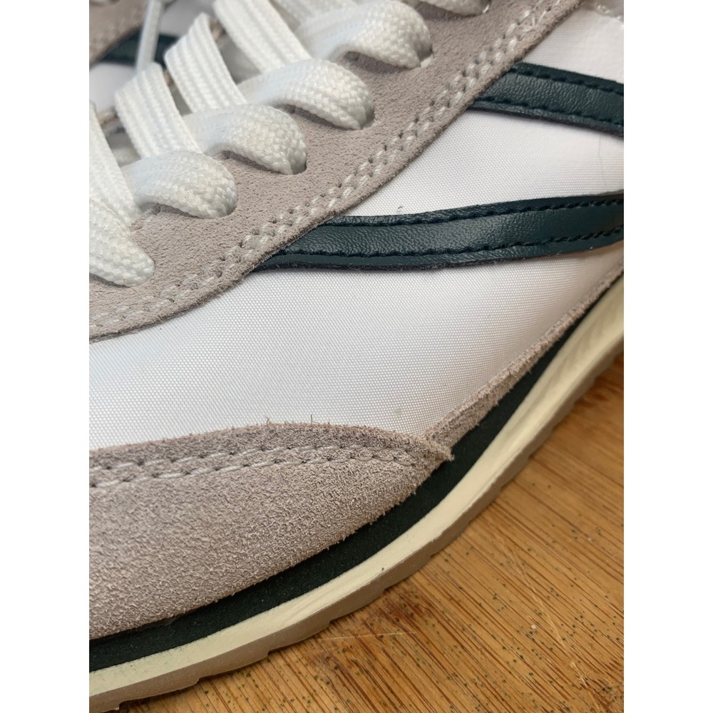 Tretorn Rawlins Vintage womens Sneakers White Tan Green‎ Retro Low Top Trainers - Picture 12 of 14